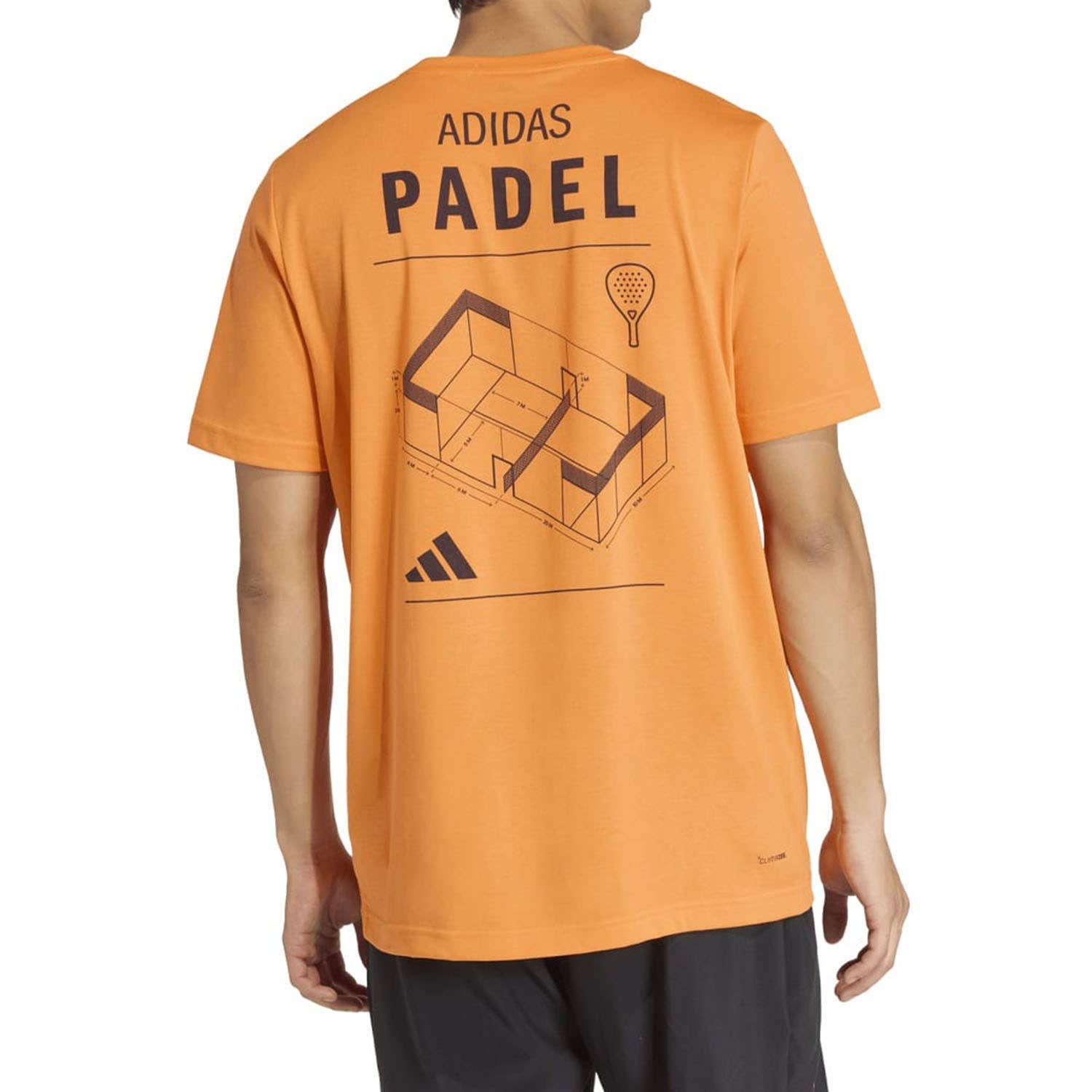 CAMISETA ADIDAS GRAPHIC PADEL CATEGORY NARANJA