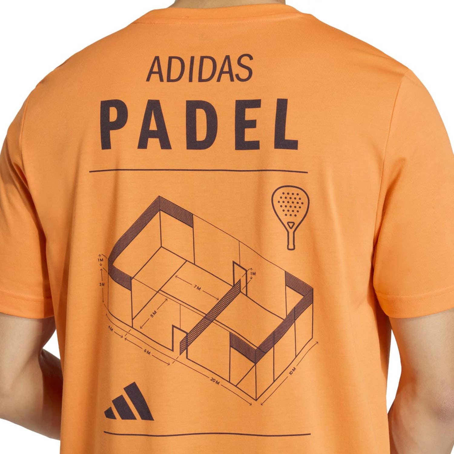 CAMISETA ADIDAS GRAPHIC PADEL CATEGORY NARANJA