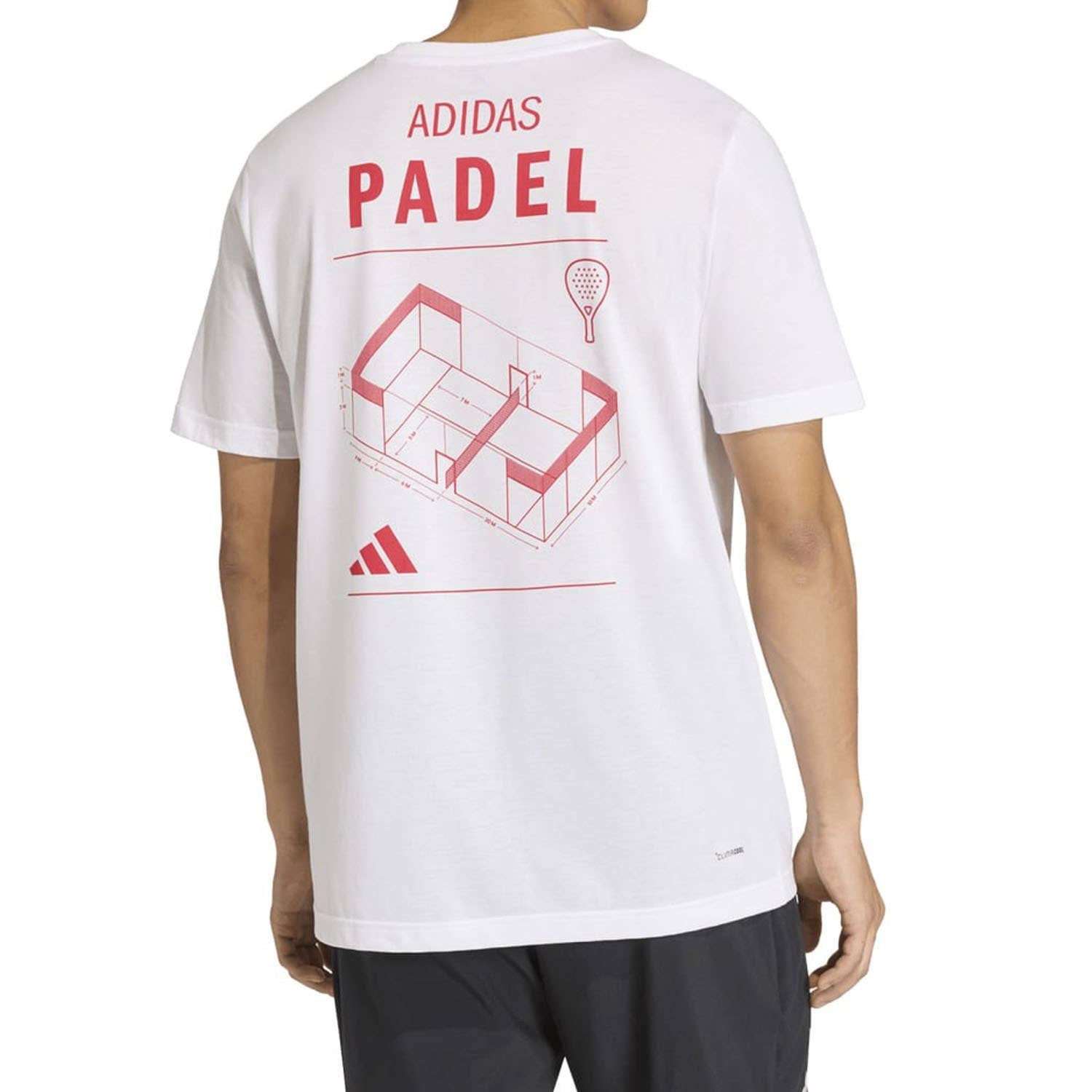 CAMISETA ADIDAS GRAPHIC PADEL CATEGORY BLANCO/ESTAMPADO