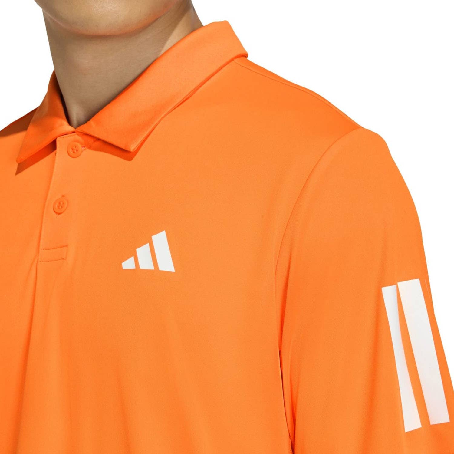 POLO ADIDAS CLUB 3 STRIPES NARANJA