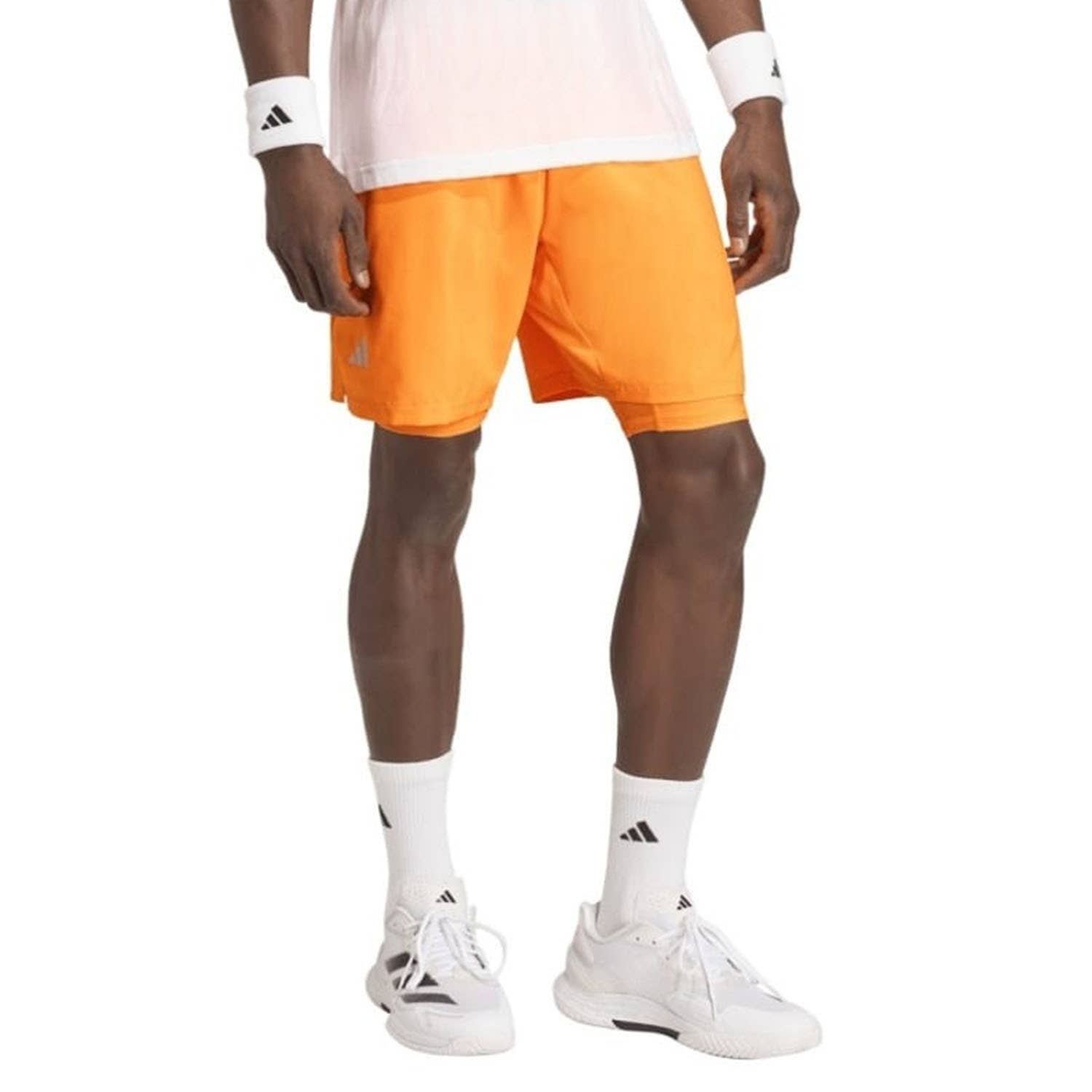 SHORT ADIDAS CLUB 2IN1 NARANJA