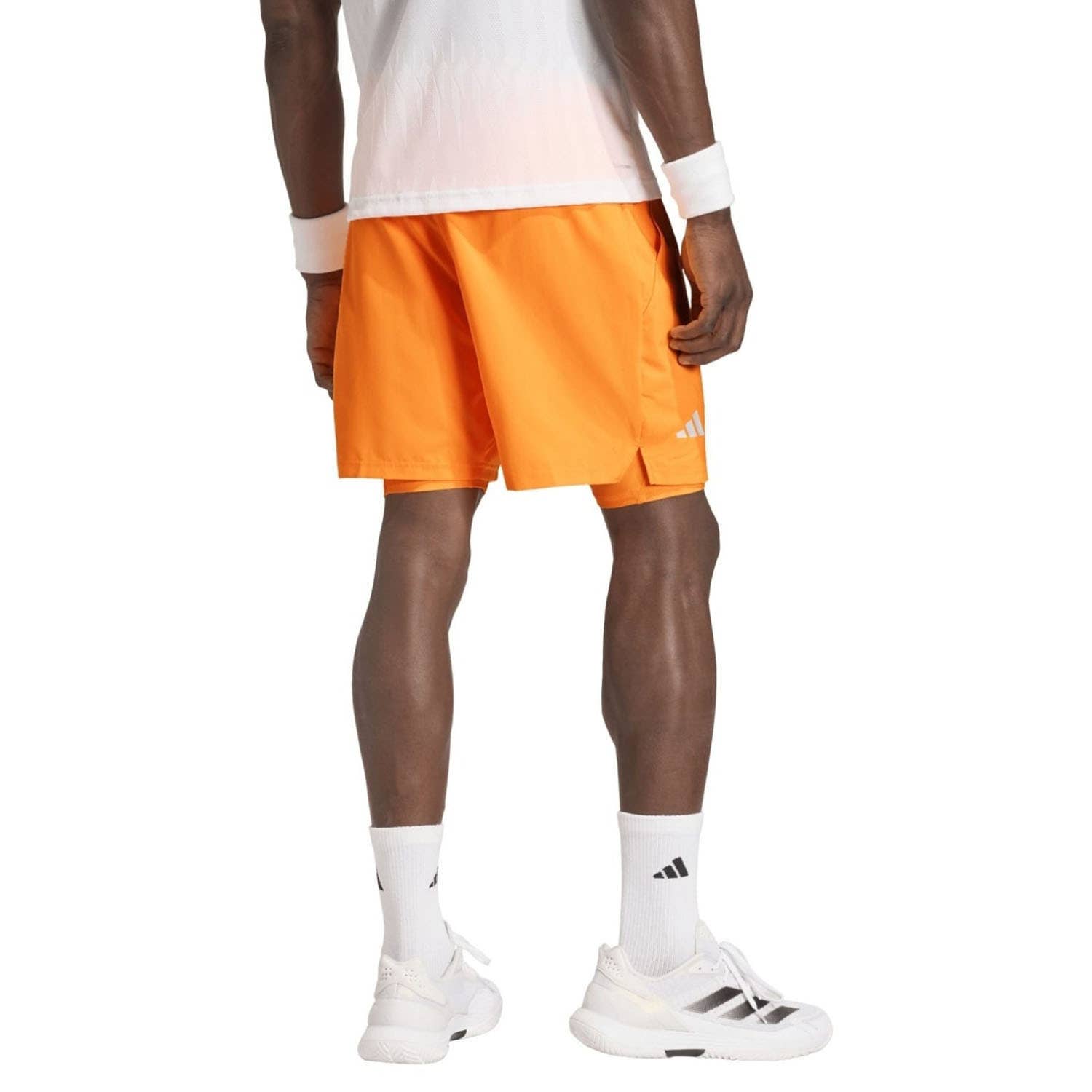 SHORT ADIDAS CLUB 2IN1 NARANJA