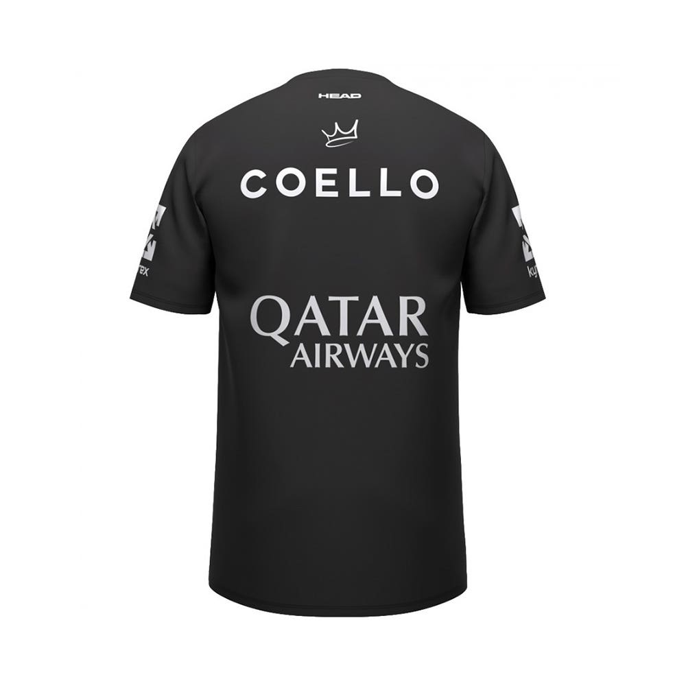 CAMISETA HEAD ARTURO COELLO SPONSOR NEGRO