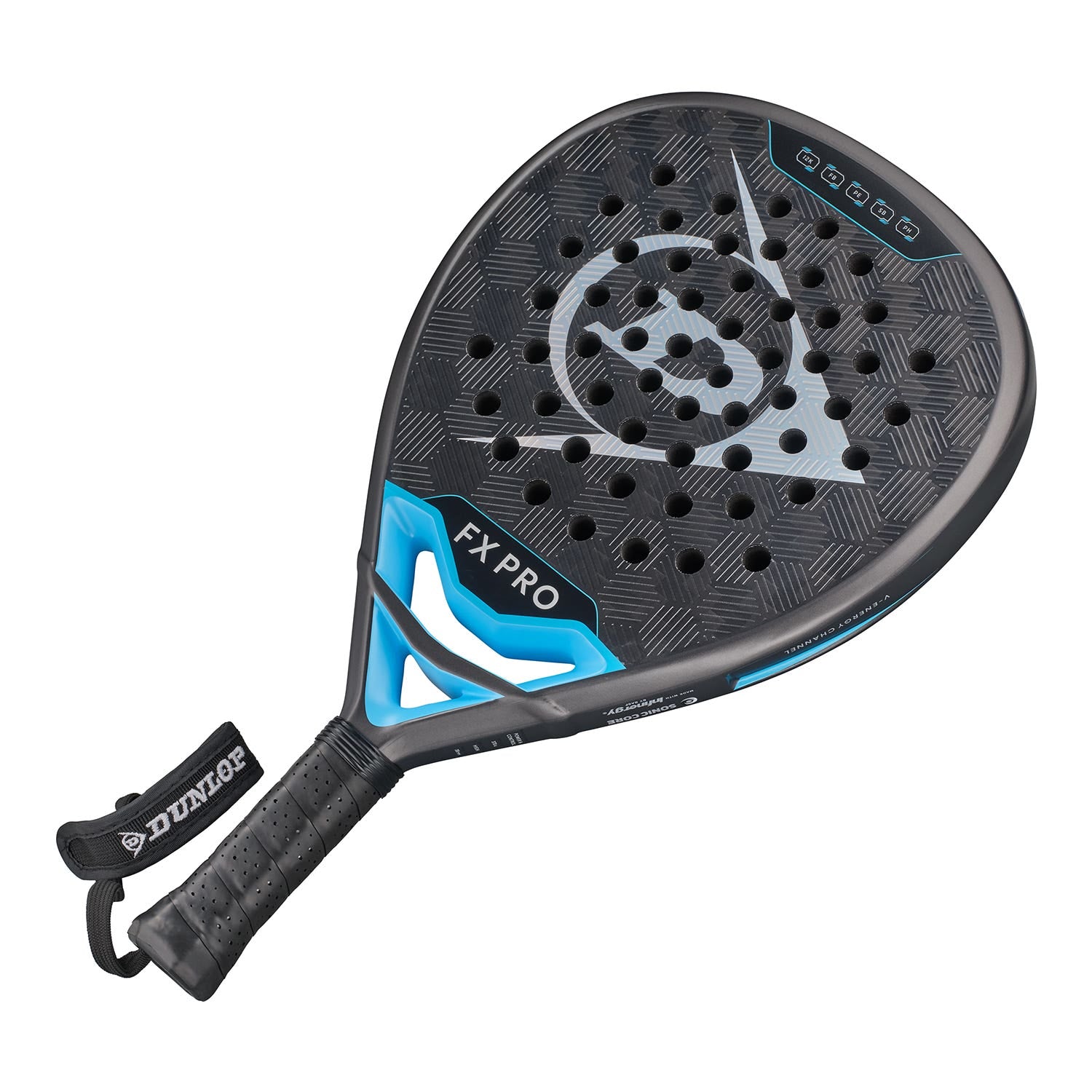 DUNLOP FX PRO GUN METAL/CYAN/METALLIC SILVER