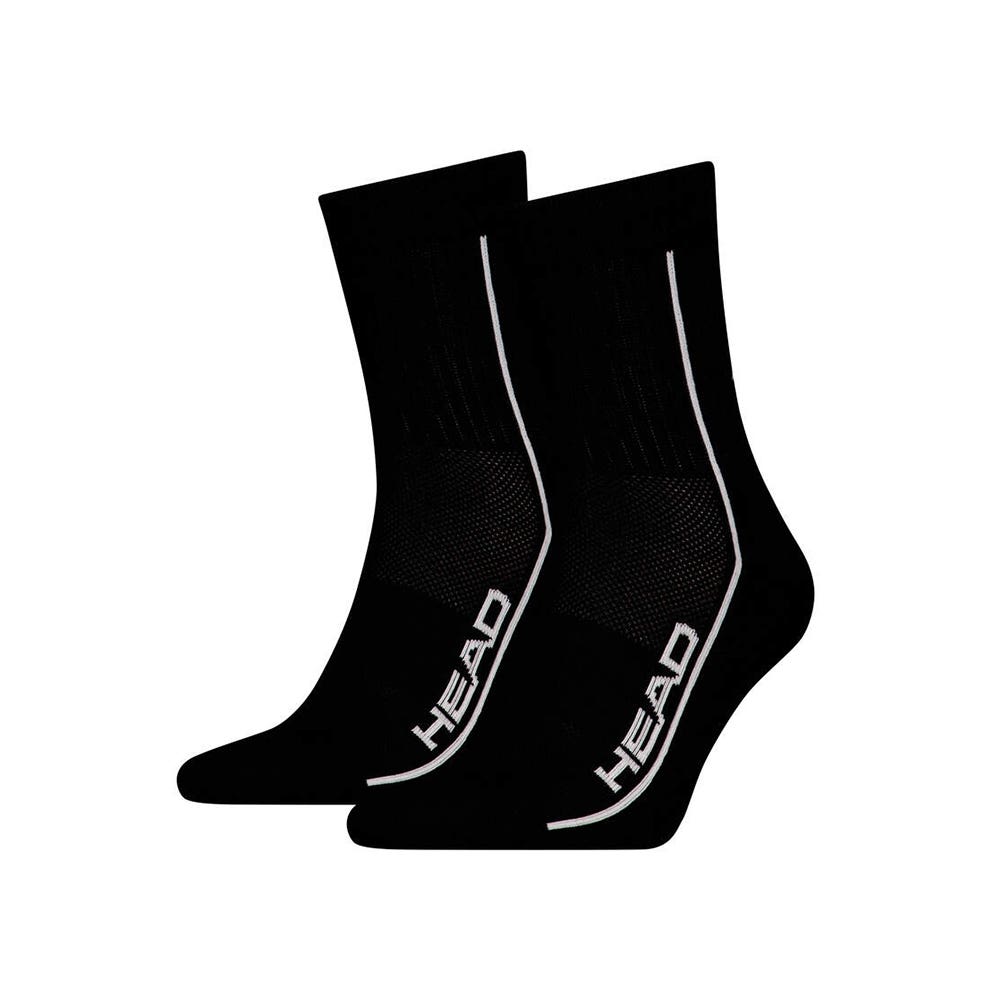 PAR DE 2 CALCETINES CORTOS HEAD PERFORMANCE CREW NEGRO