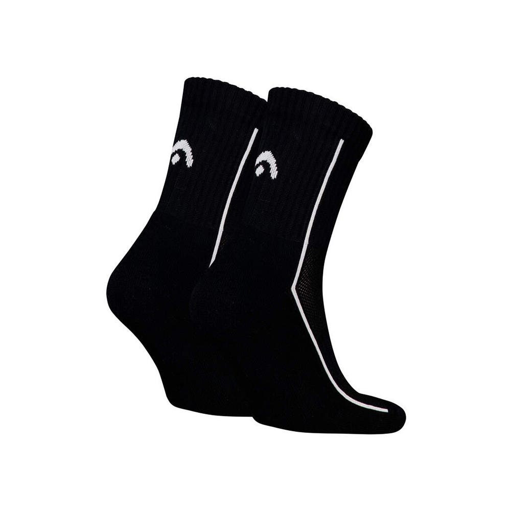 PAR DE 2 CALCETINES CORTOS HEAD PERFORMANCE CREW NEGRO
