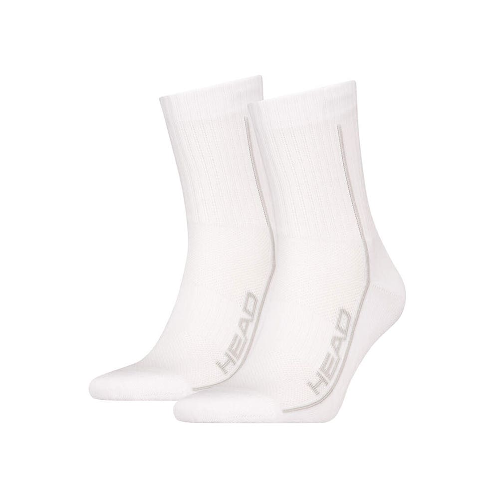 PAR DE 2 CALCETINES CORTOS HEAD PERFORMANCE CREW BLANCO