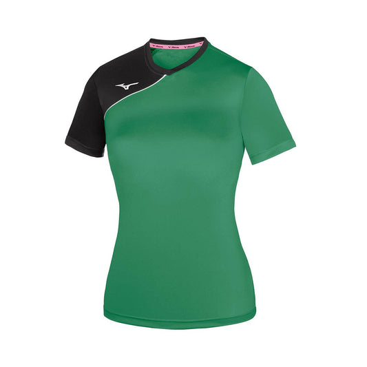 CAMISETA MIZUNO TEAM TRAD SOUKYU MUJER NEGRO/VERDE