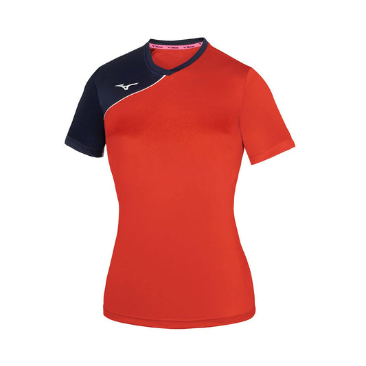 CAMISETA MIZUNO TEAM TRAD SOUKYU MUJER ROJO