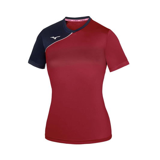 CAMISETA MIZUNO TEAM TRAD SOUKYU MUJER GRANATE