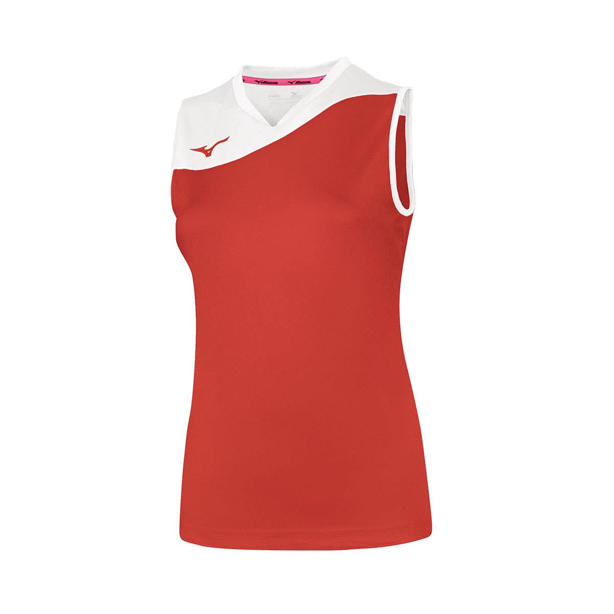 TOP MIZUNO AUTHENTIC MYOU MUJER ROJO/BLANCO