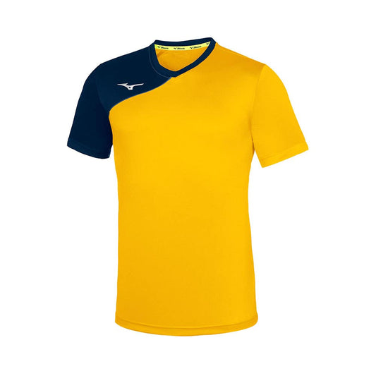 CAMISETA MIZUNO TEAM TRAD SHUKYU JUNIOR AZUL/AMARILLO