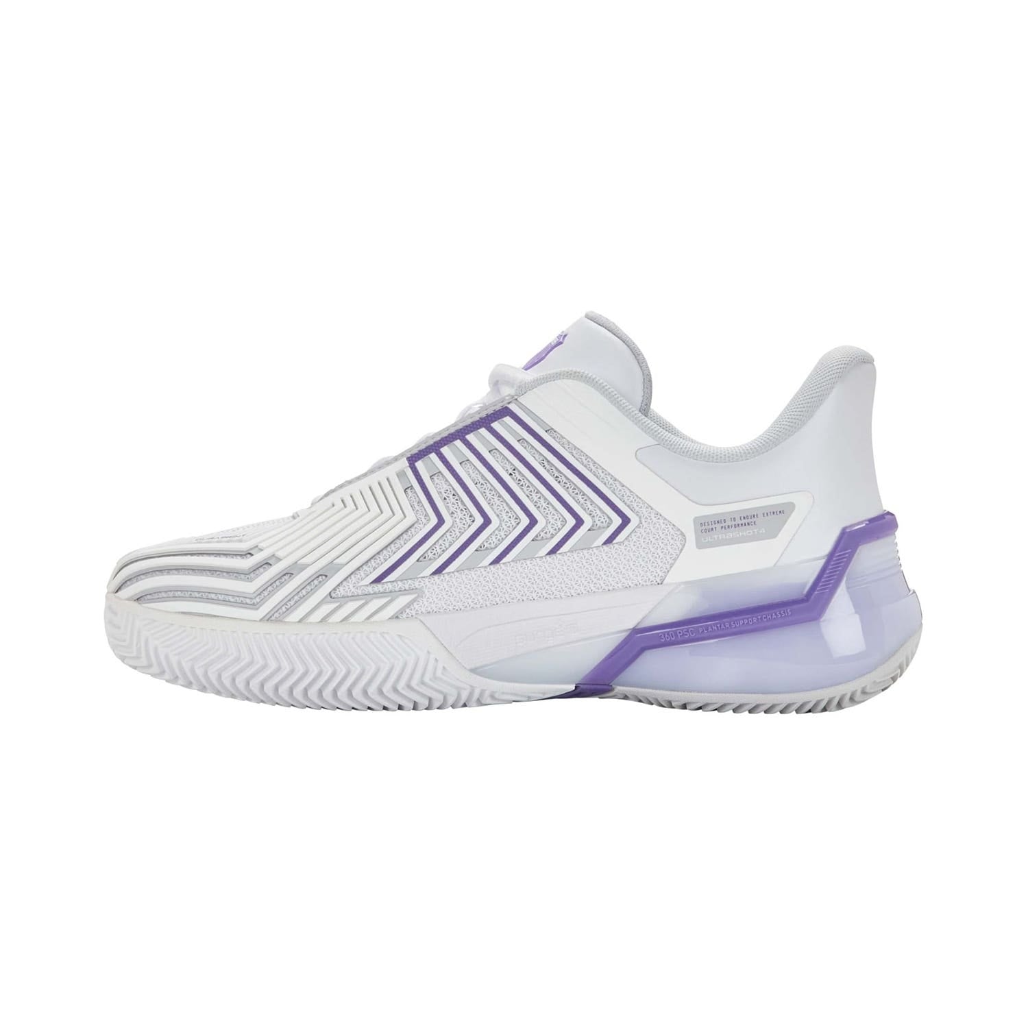 KSWISS ULTRASHOT 4 CLAY BLANCO/PÚRPURA MUJER 94438-147-M