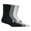 CALCETINES ASICS 3 PACK CREW NEGRO/GRIS/BLANCO
