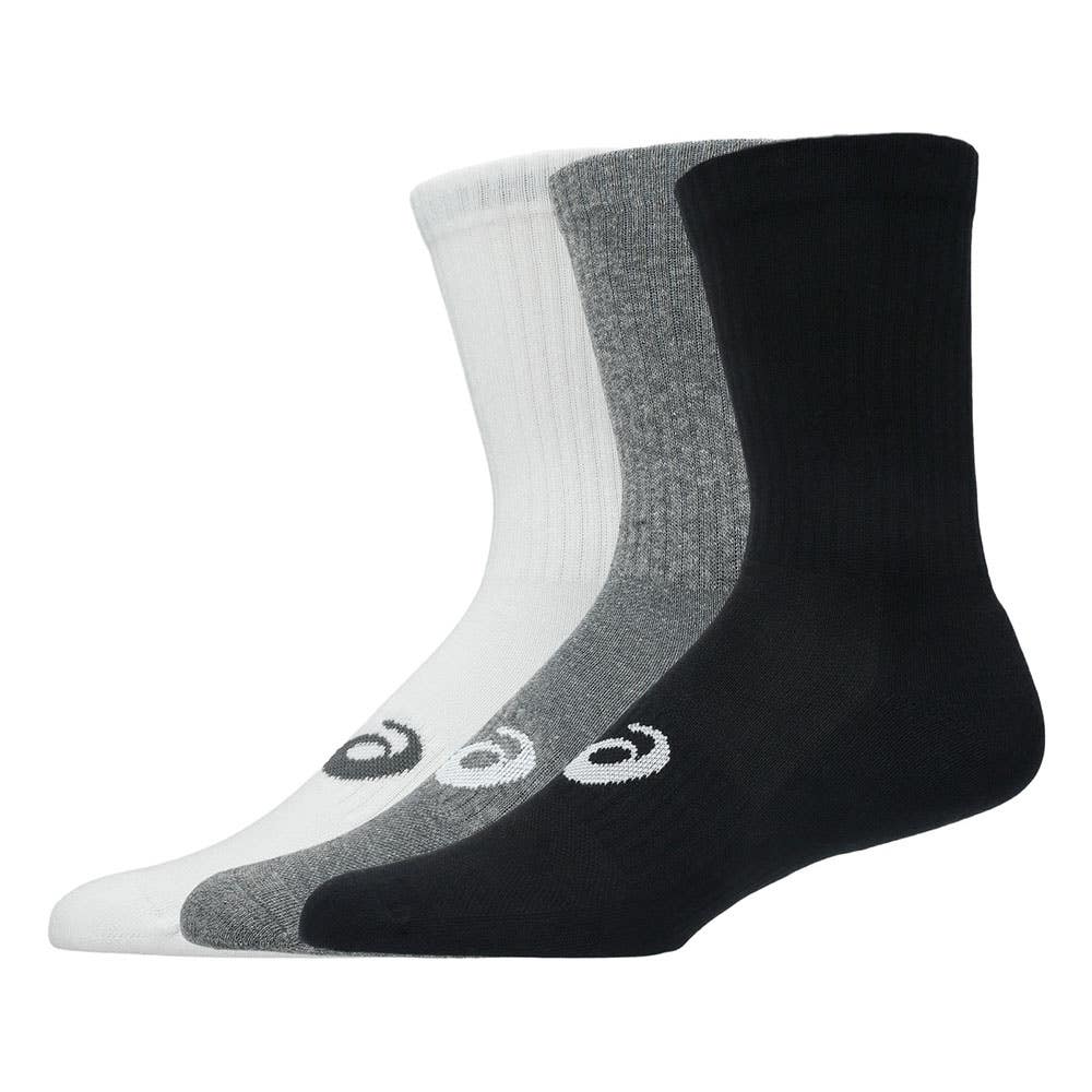CALCETINES ASICS 3 PACK CREW NEGRO/GRIS/BLANCO
