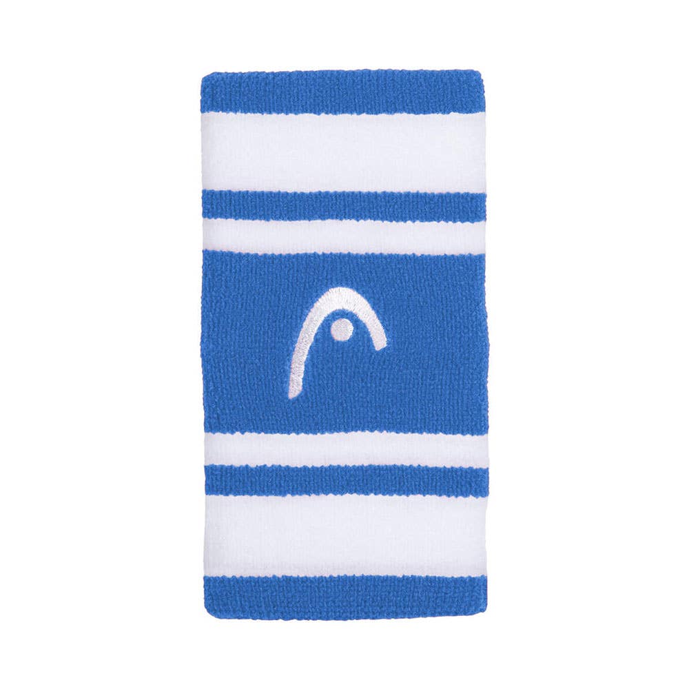 MUÑEQUERA HEAD STRIPED 5 AZUL/BLANCO
