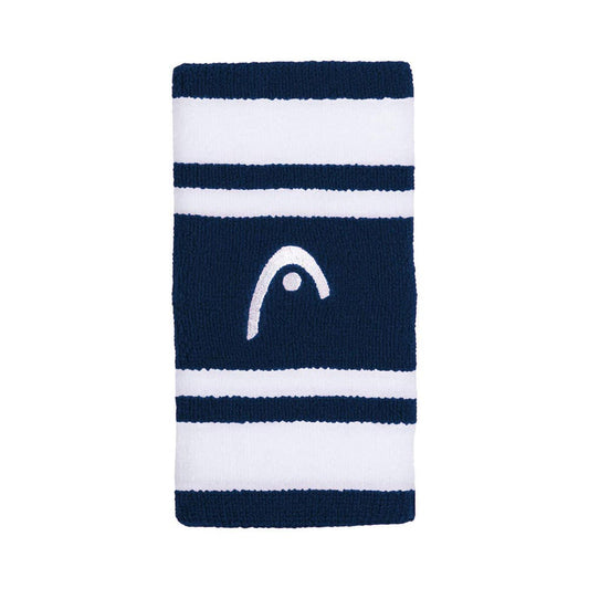 MUÑEQUERA HEAD STRIPED 5 AZUL MARINO
