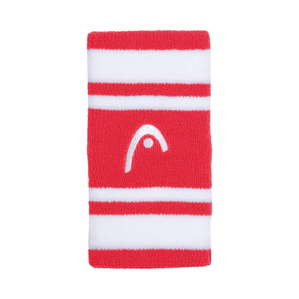 MUÑEQUERA HEAD STRIPED 5 ROJO/BLANCO