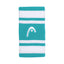 MUÑEQUERA HEAD STRIPED 5 BLANCO/TURQUESA