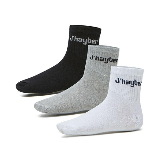 PACK 3 UDS CALCETINES J.HAYBER CARRUSO BLANCO/GRIS/NEGRO