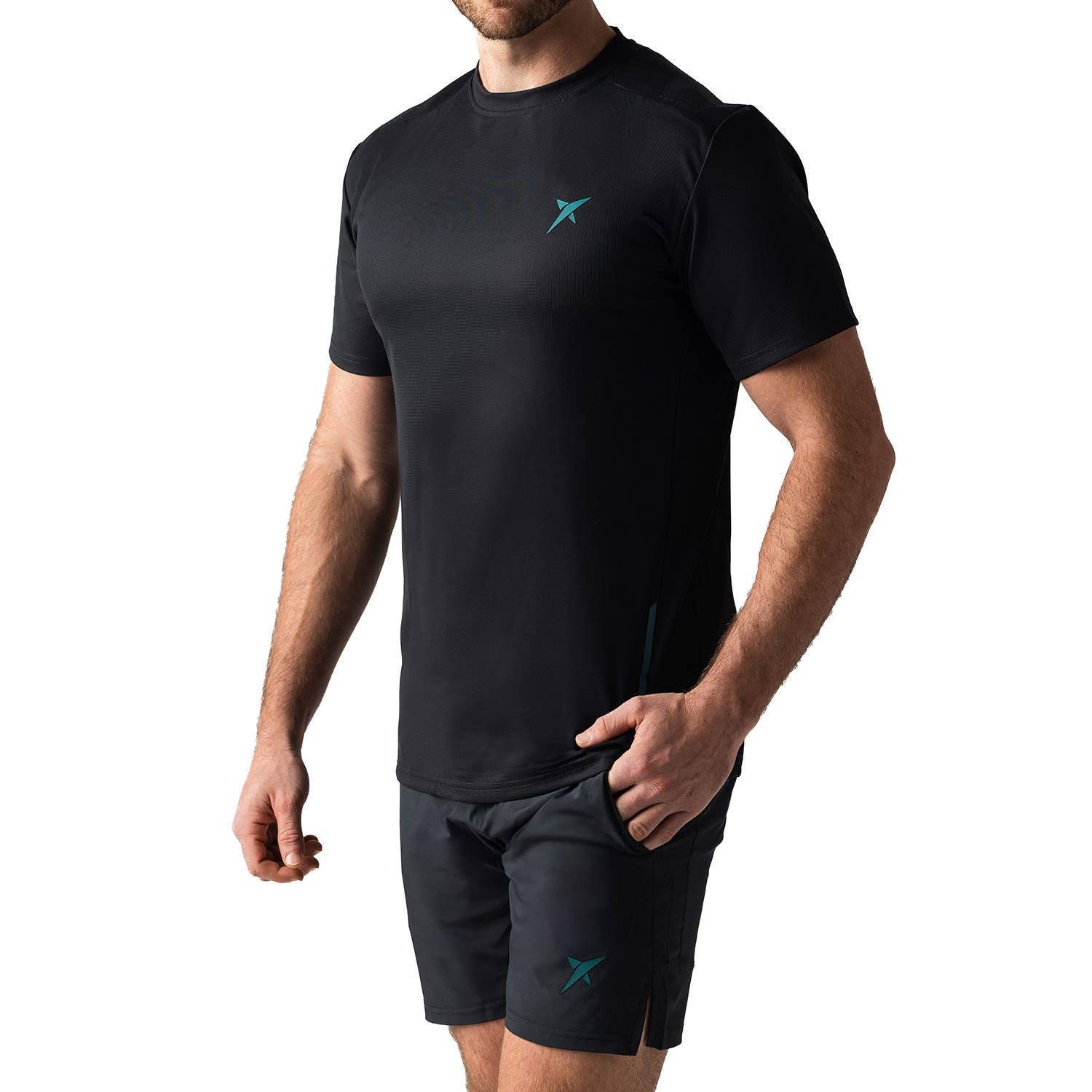 CAMISETA DROP SHOT SANZ PERFORMANCE NEGRO