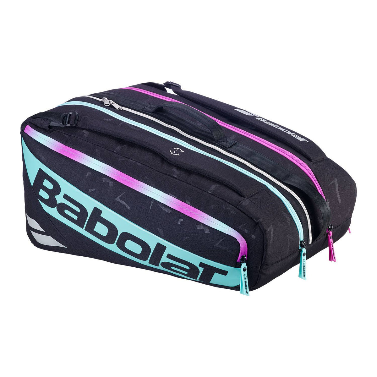 PALETERO BABOLAT RH PROPADEL JUAN LEBRON NEGRO/LILA/VERDE