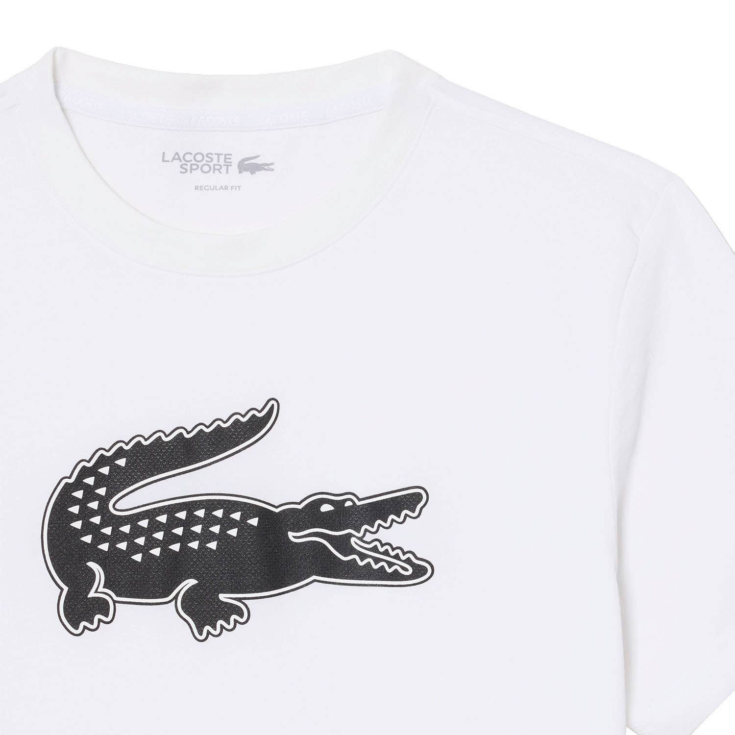CAMISETA LACOSTE CORE PERFORMANCE BLANCO/NEGRO