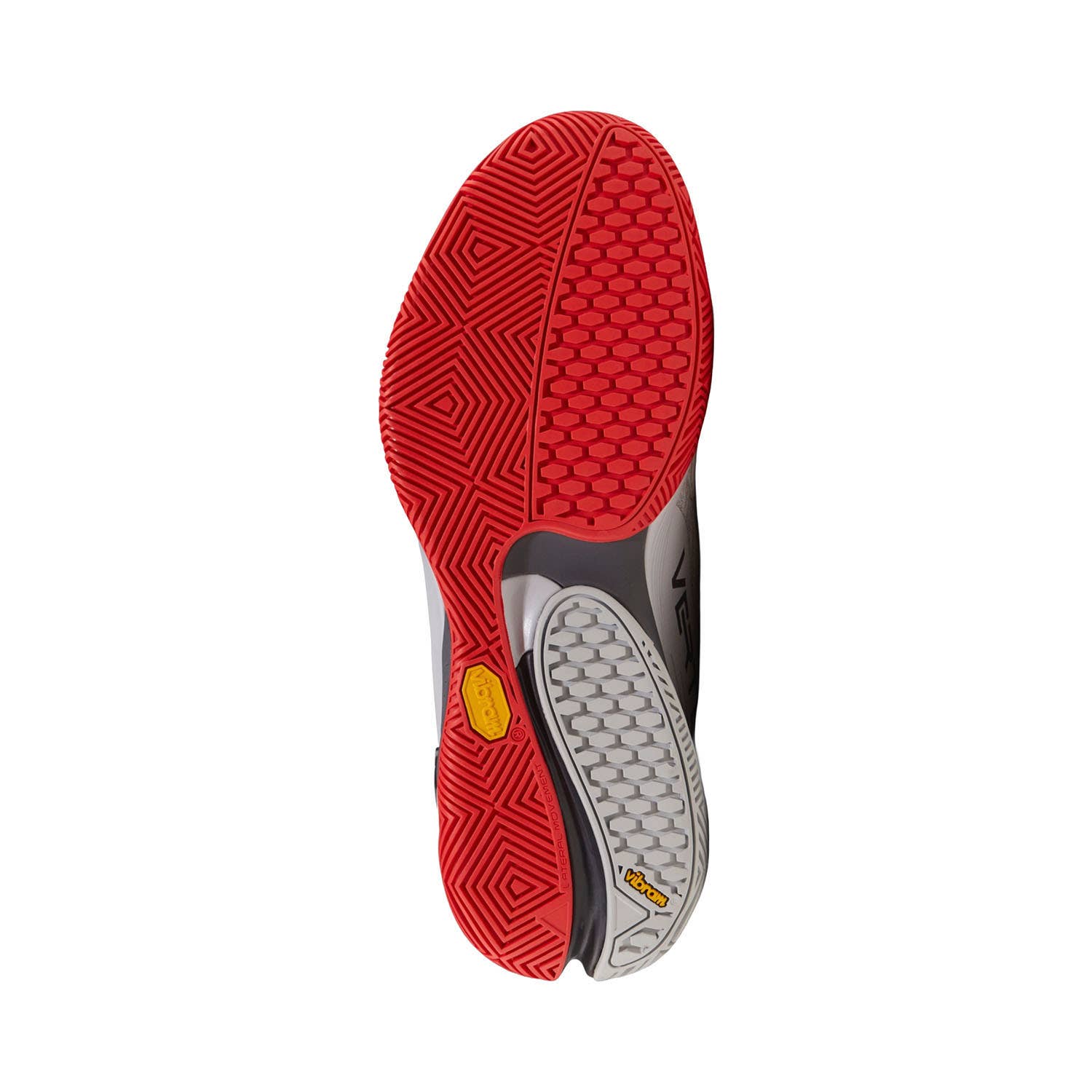 BULLPADEL VERTEX VIBRAM 26I GRIS CLARO/ROJO