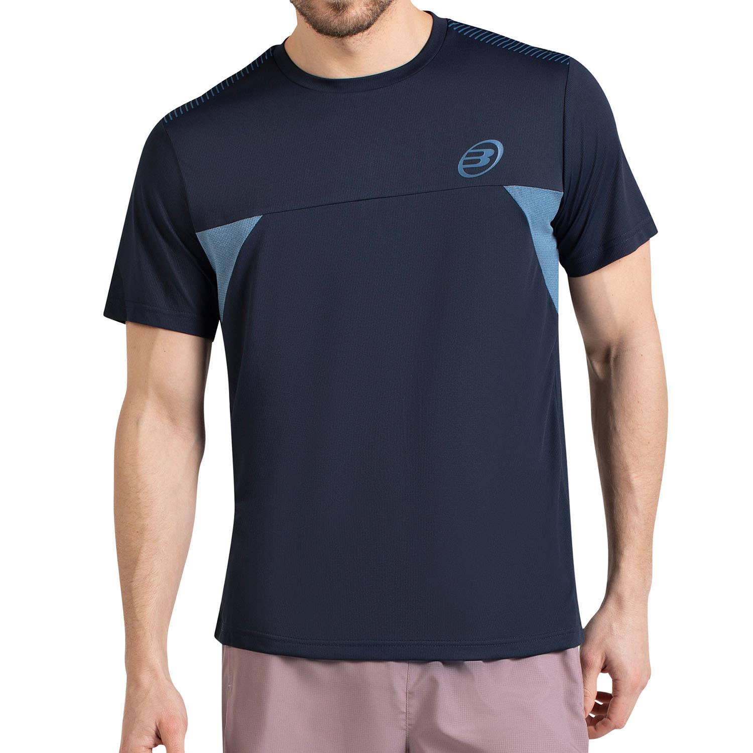 CAMISETA BULLPADEL CRASE AZUL MARINO