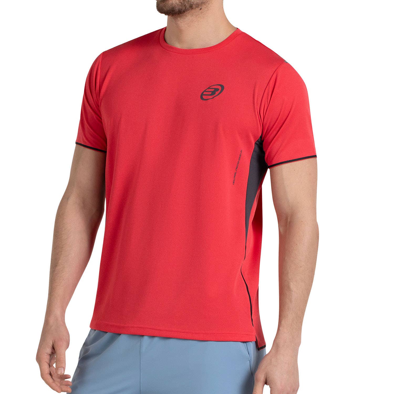 CAMISETA BULLPADEL MENSA ROJO