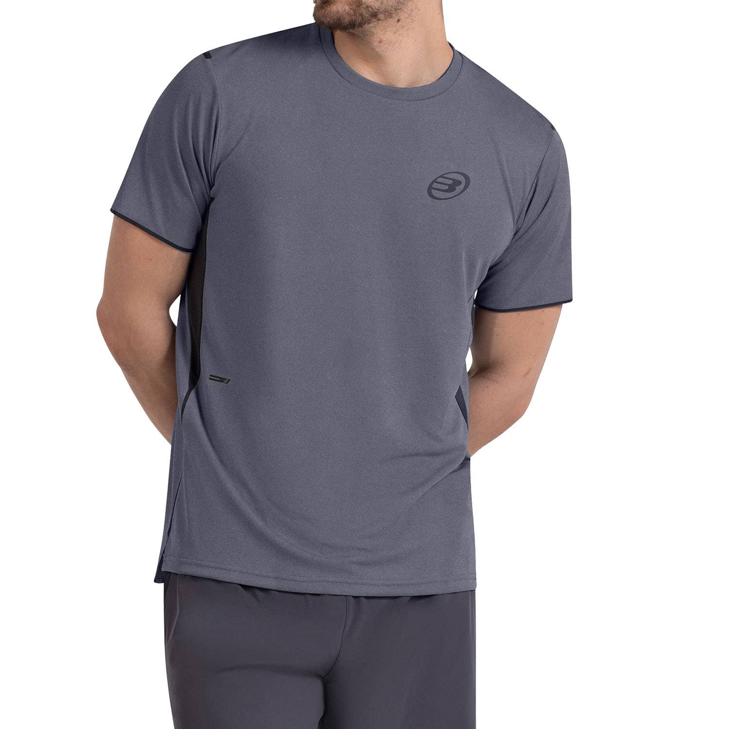 CAMISETA BULLPADEL MENSA GRIS