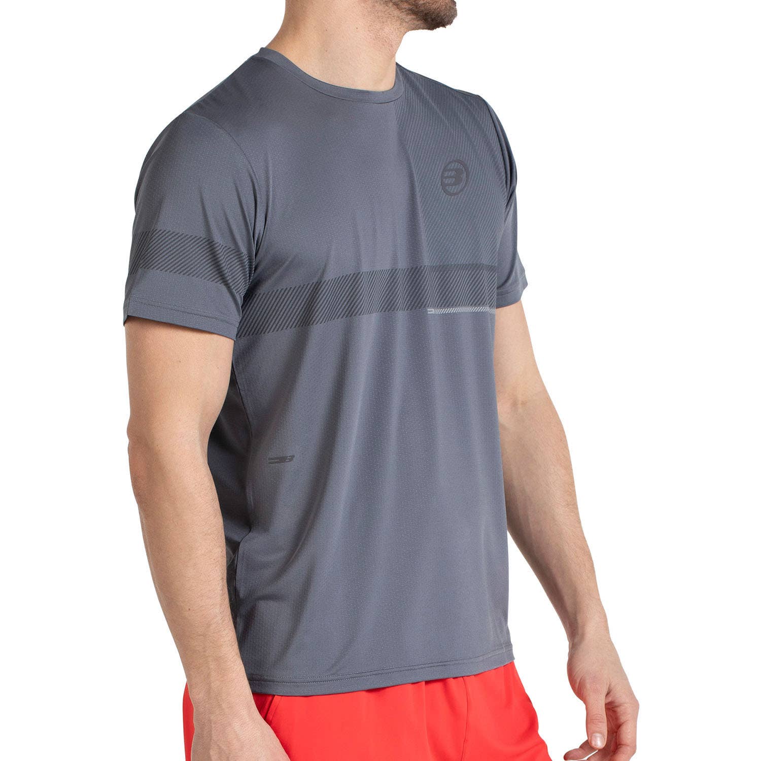 CAMISETA BULLPADEL MILON GRIS
