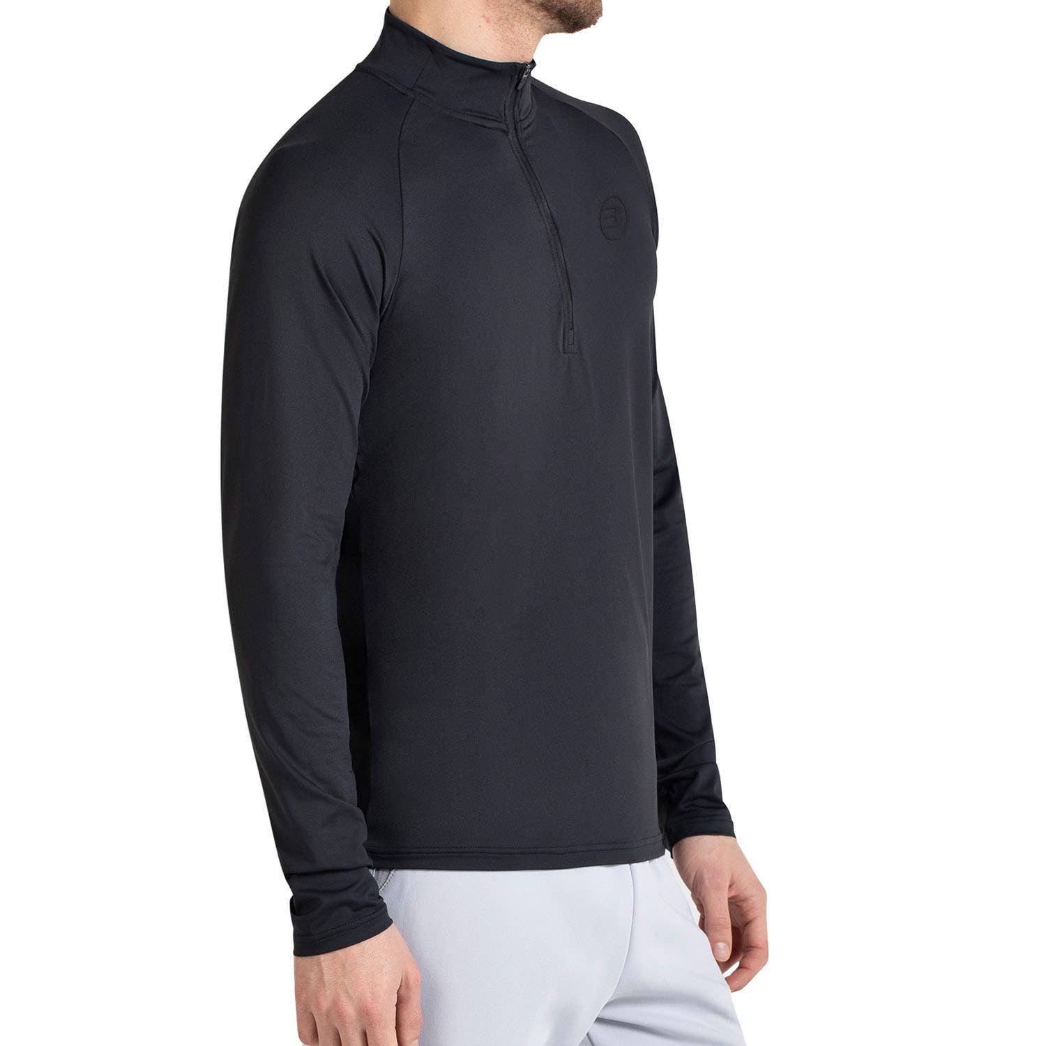 CAMISETA M/LARGA BULLPADEL BISOL NEGRO