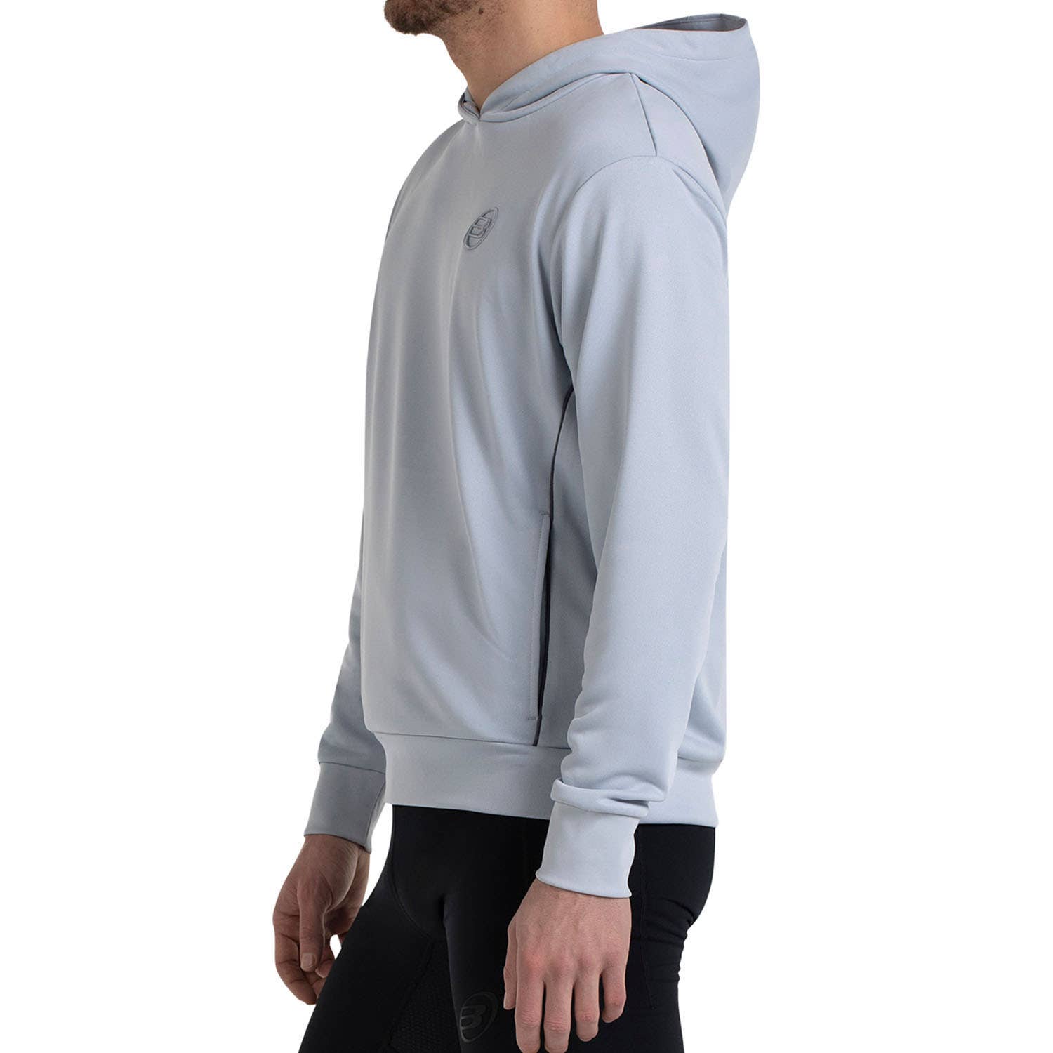 SUDADERA BULLPADEL ELIAN GRIS CLARO
