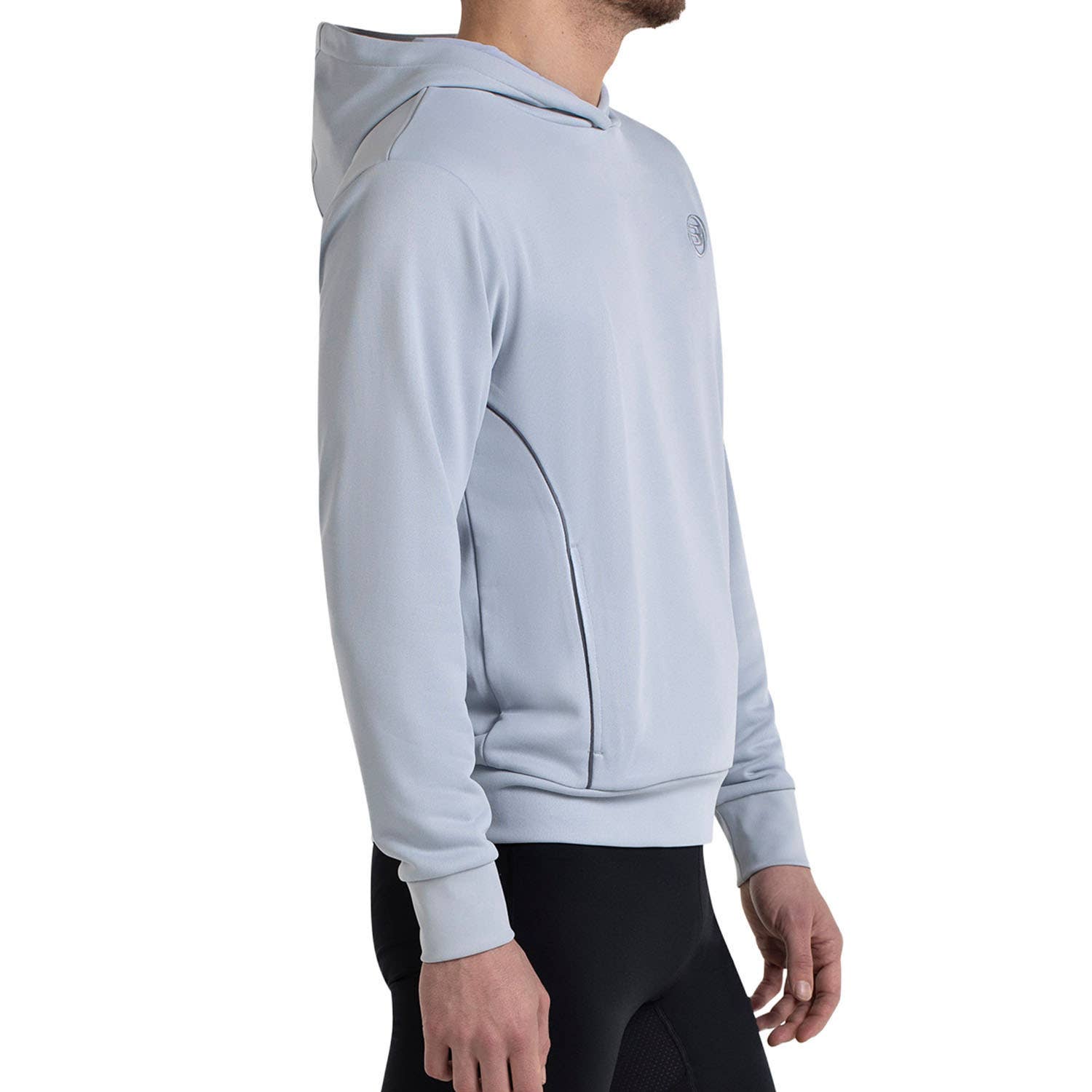 SUDADERA BULLPADEL ELIAN GRIS CLARO