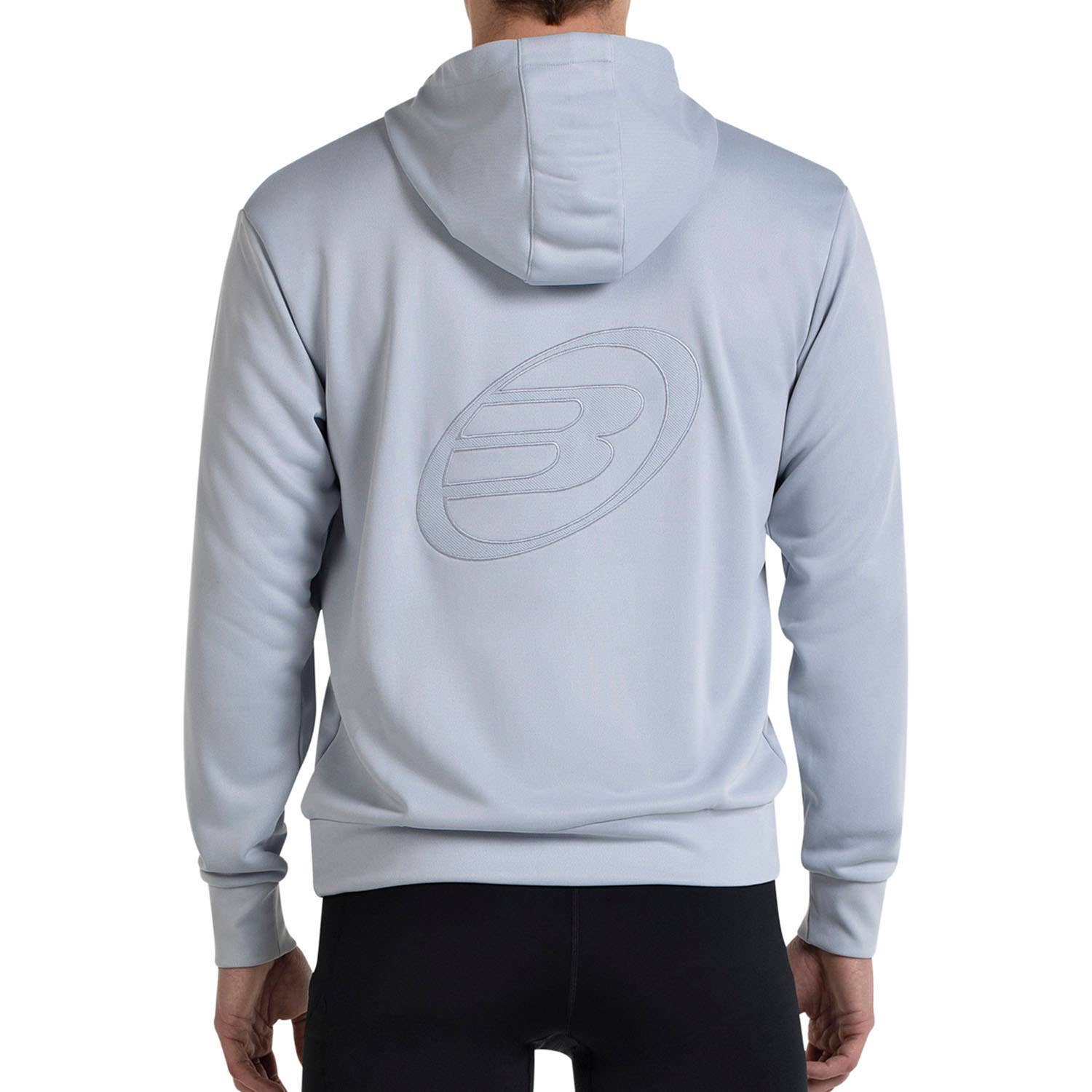 SUDADERA BULLPADEL ELIAN GRIS CLARO
