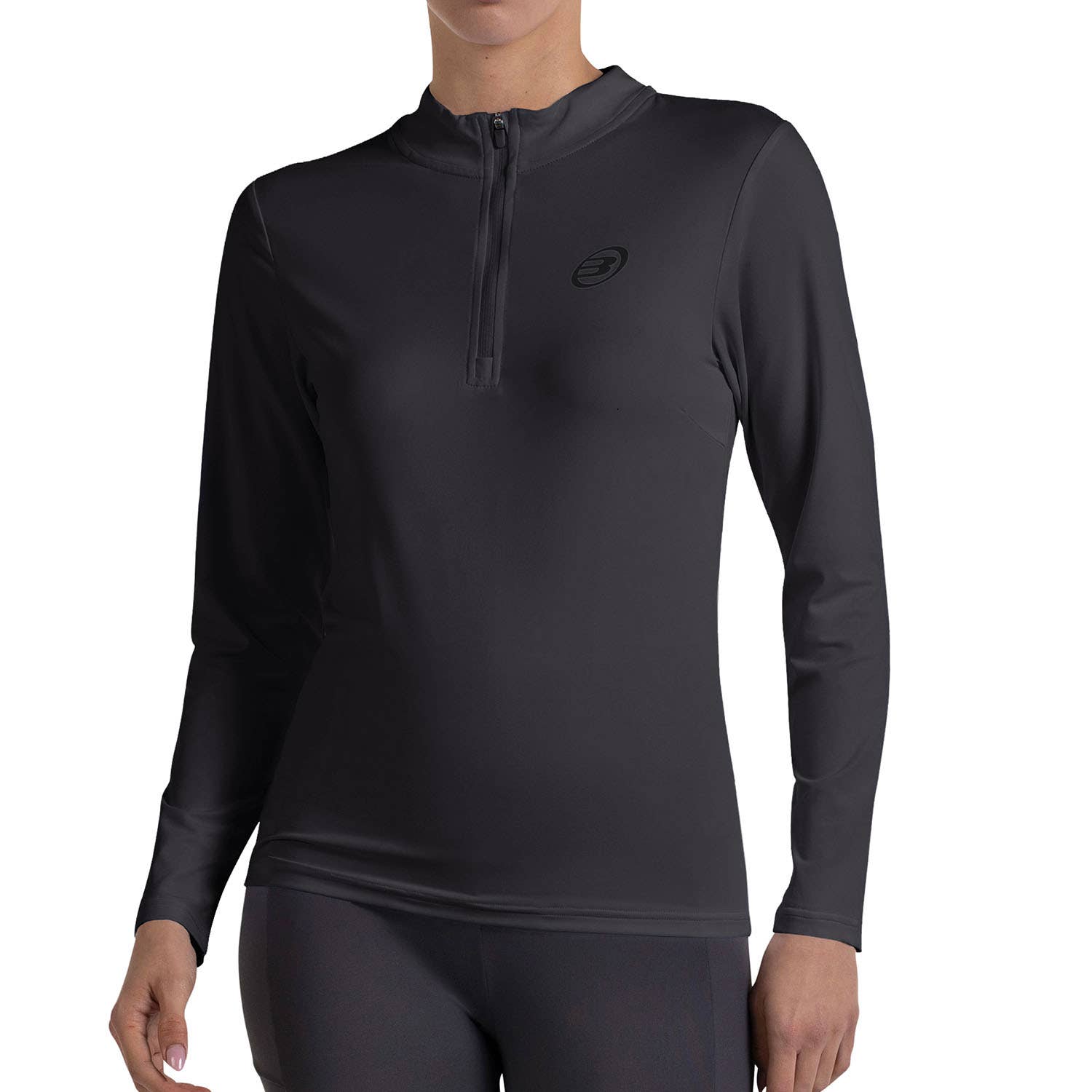 CAMISETA BULLPADEL BECAL MUJER NEGRO