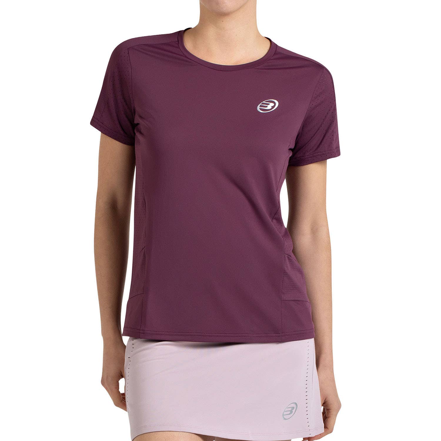 CAMISETA BULLPADEL OMUR MUJER ROJO