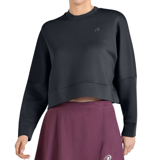 SUDADERA BULLPADEL ESIA MUJER NEGRO