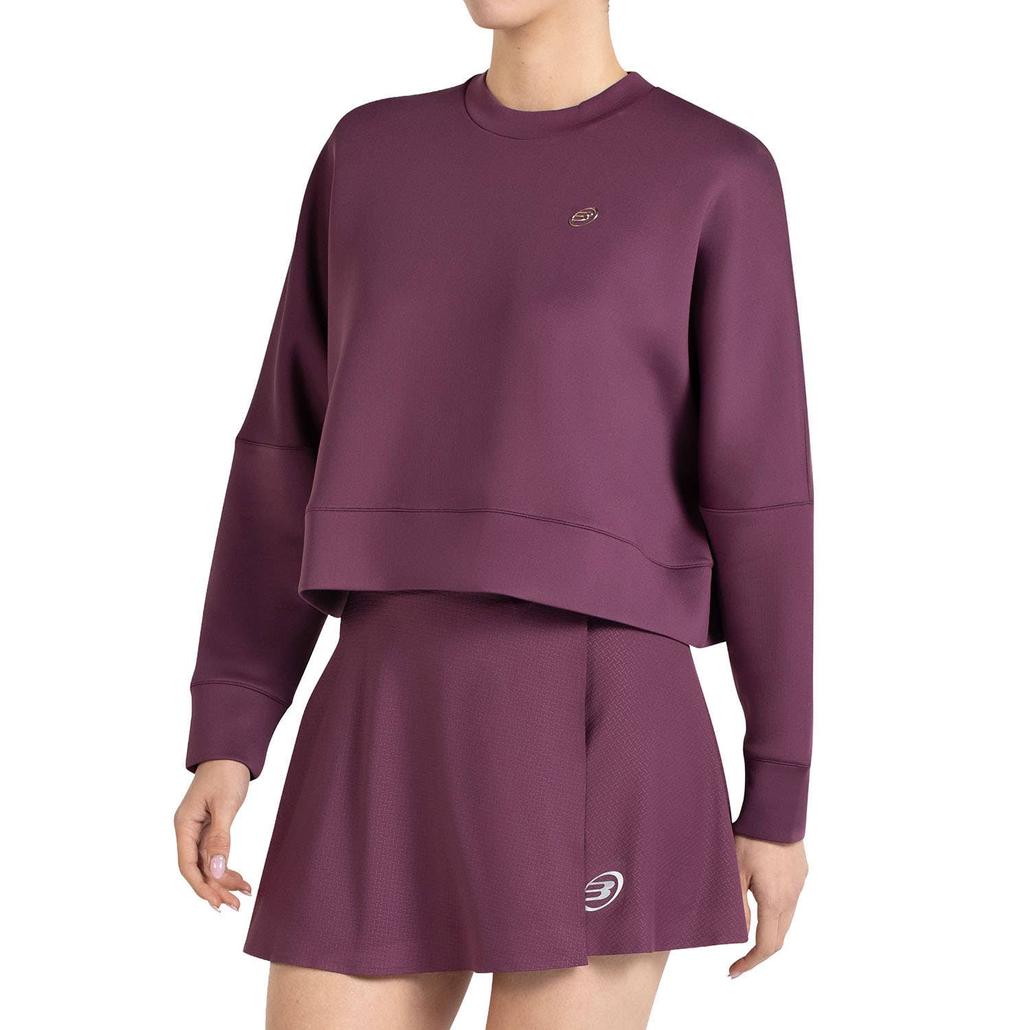 SUDADERA BULLPADEL ESIA MUJER ROJO