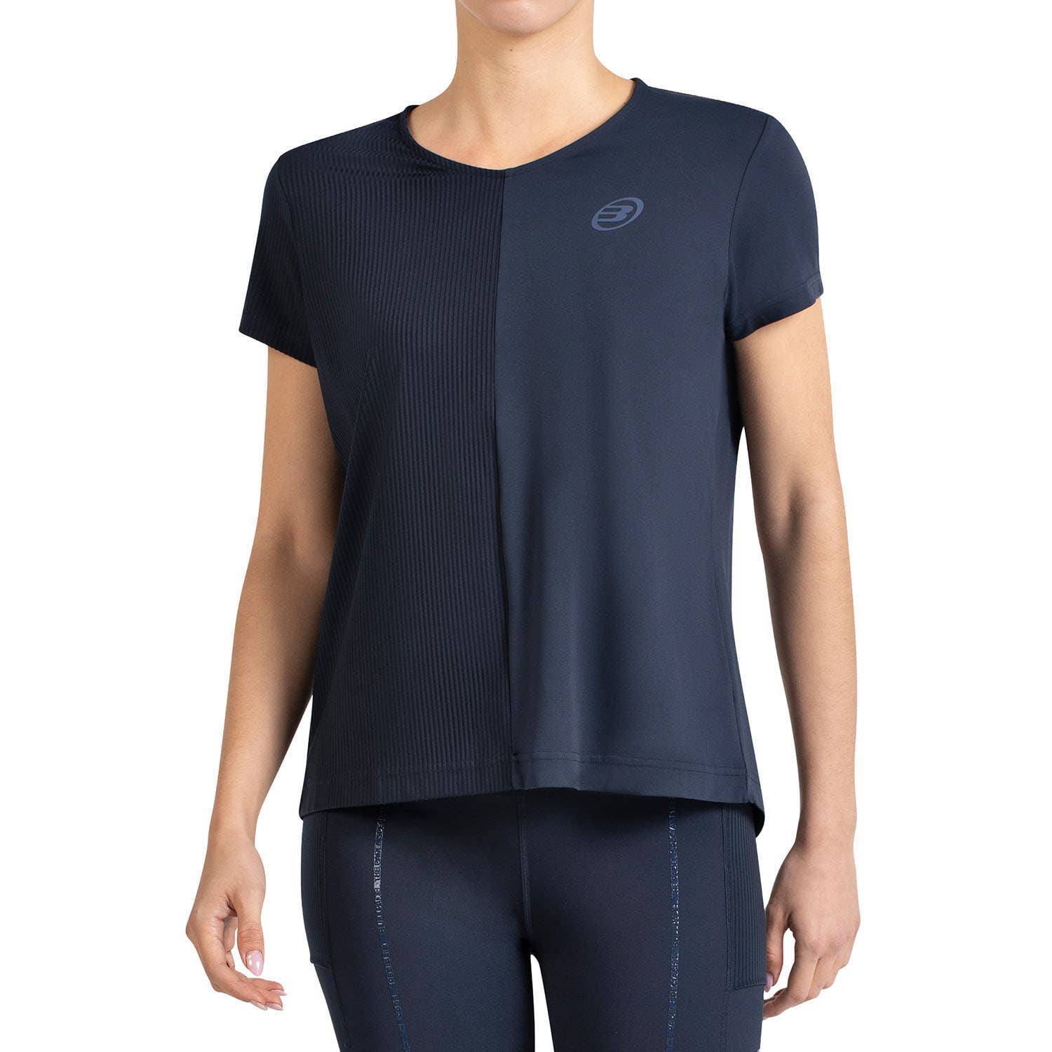 CAMISETA BULLPADEL PASIRO MUJER AZUL MARINO