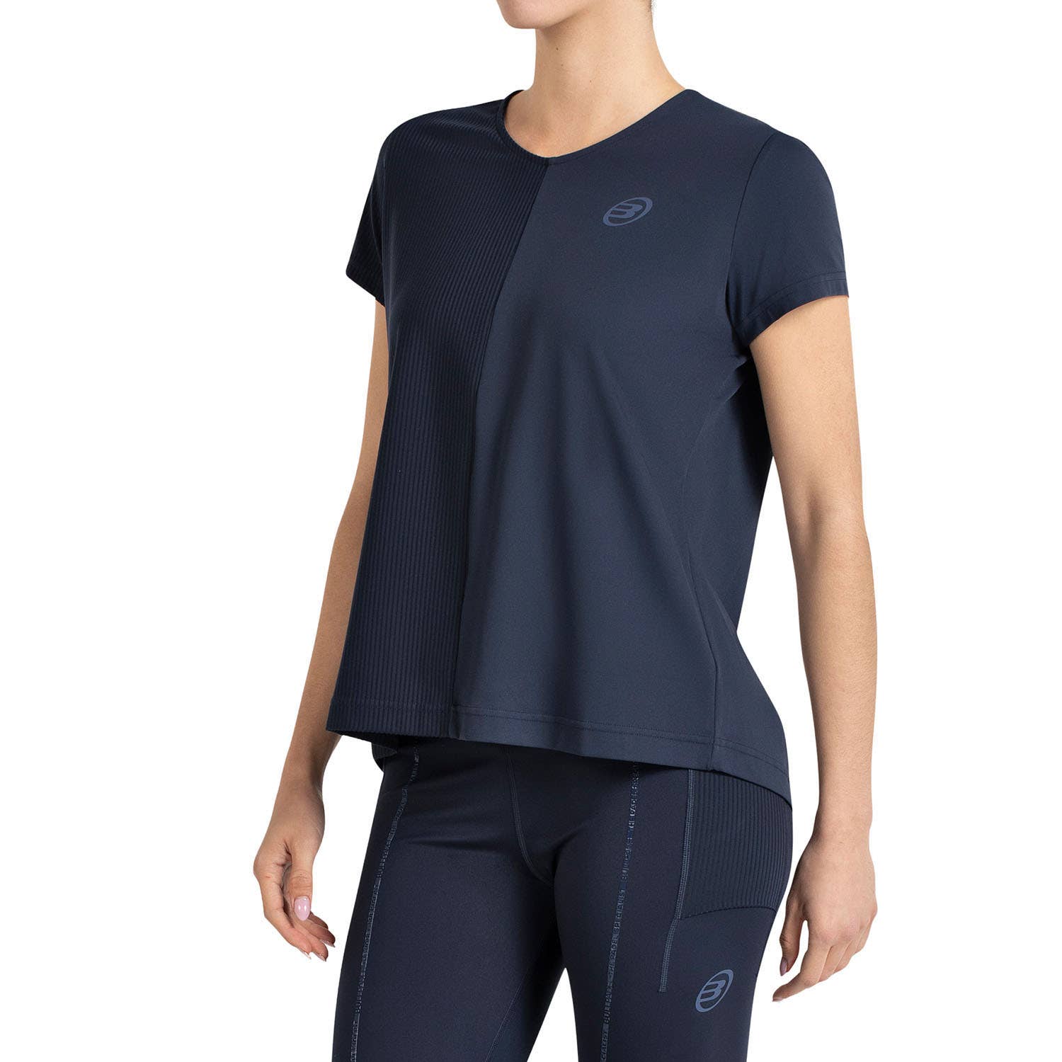 CAMISETA BULLPADEL PASIRO MUJER AZUL MARINO