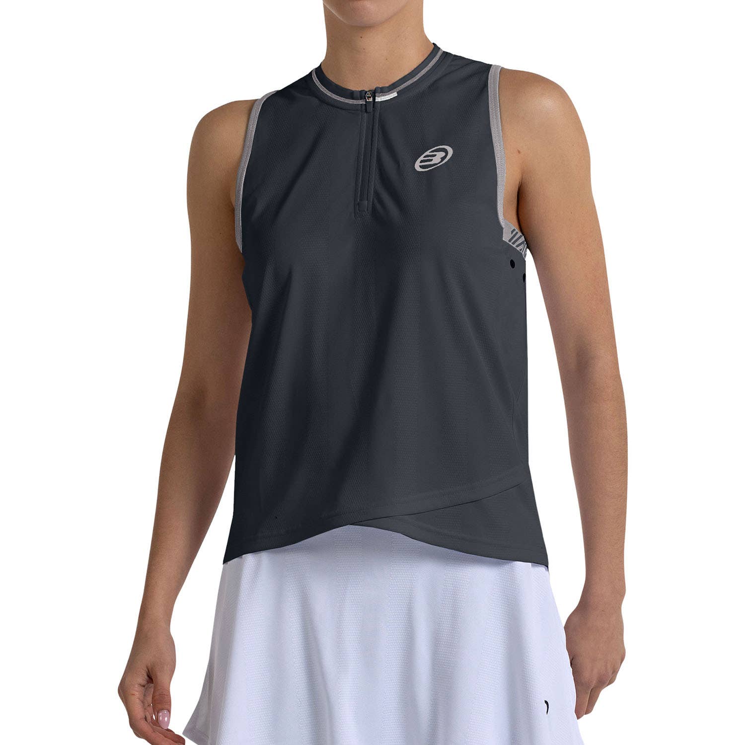 CAMISETA BULLPADEL TAILA MUJER NEGRO
