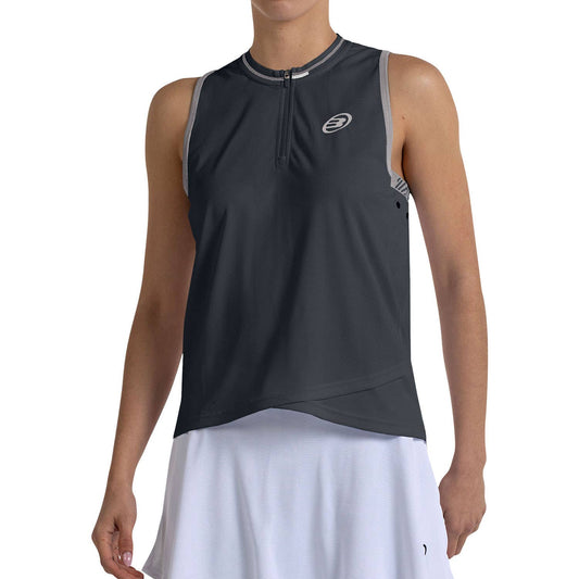 CAMISETA BULLPADEL TAILA MUJER NEGRO