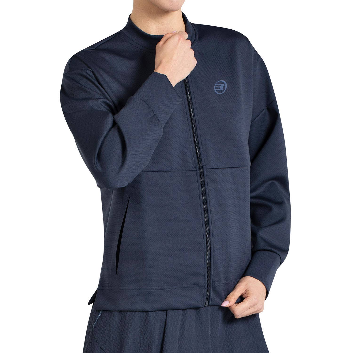 SUDADERA BULLPADEL PEDINA MUJER AZUL MARINO