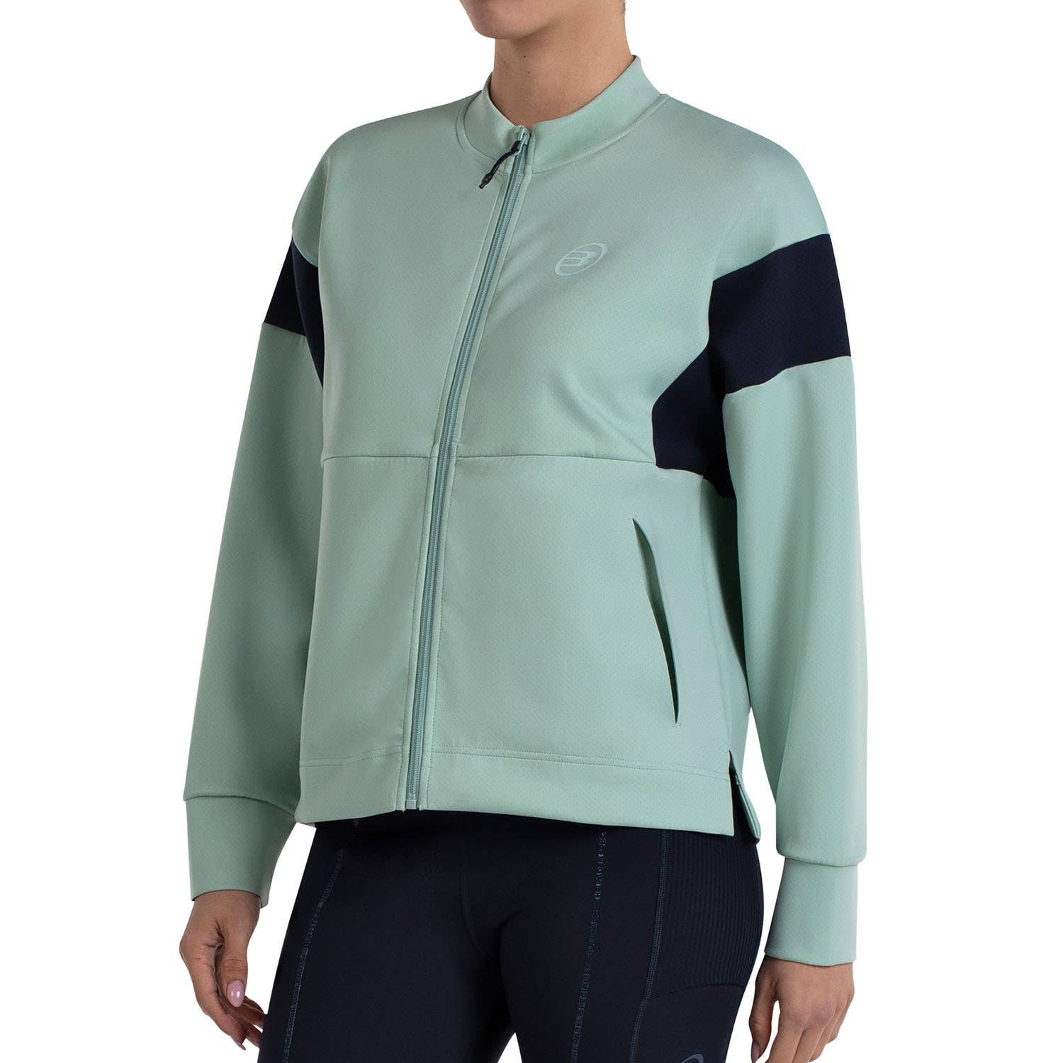 SUDADERA BULLPADEL PEDINA MUJER VERDE