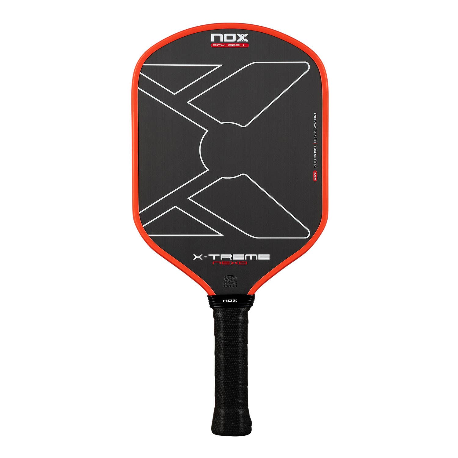 PICKLEBALL NOX X-TREME NEXO 16MM NEGRO/ROJO