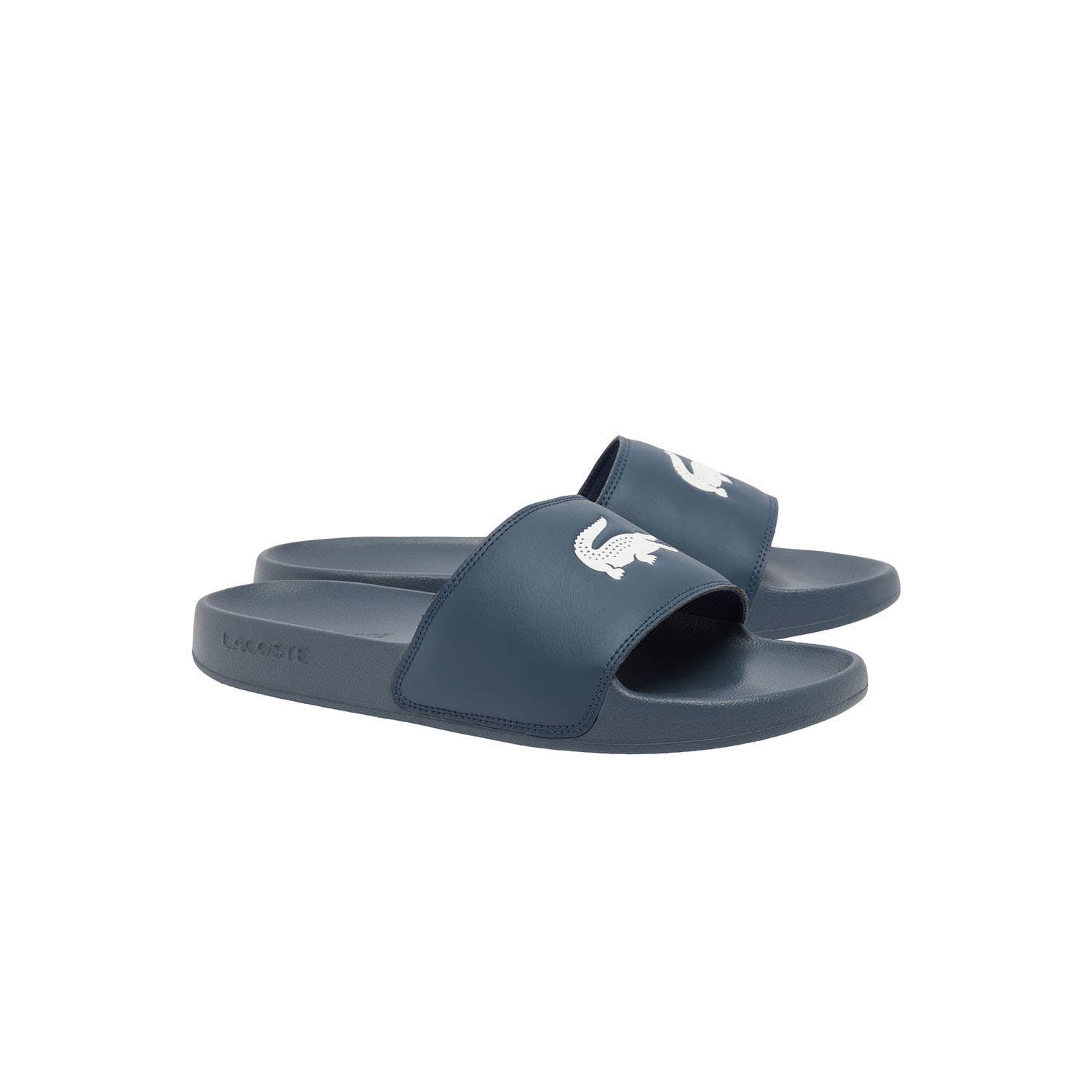 CHANCLAS LACOSTE SERVE SLIDE 0.0 AZUL MARINO