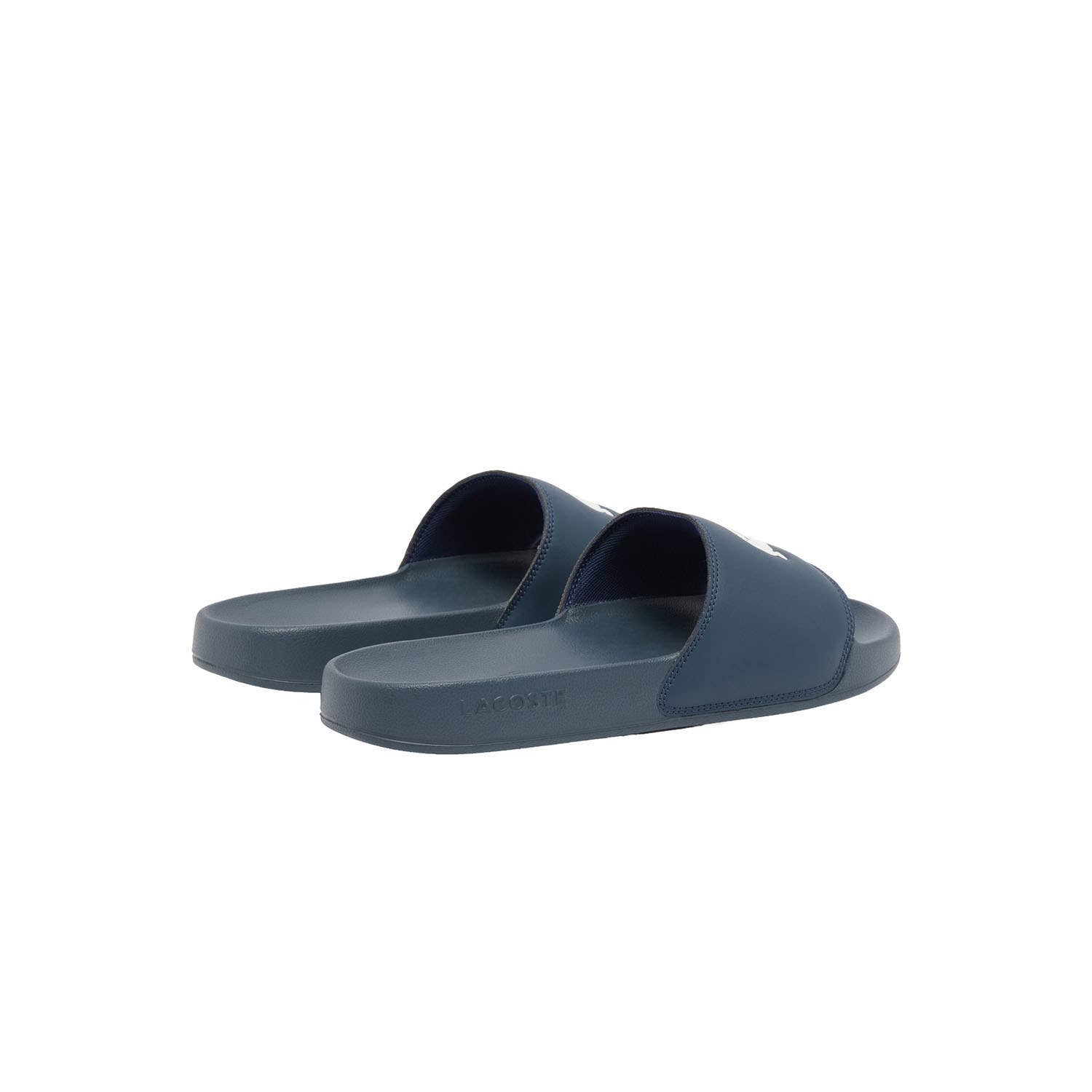 CHANCLAS LACOSTE SERVE SLIDE 0.0 AZUL MARINO