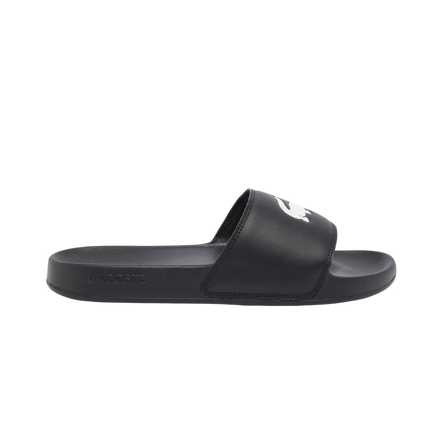 CHANCLAS LACOSTE SERVE SLIDE 0.0 NEGRO